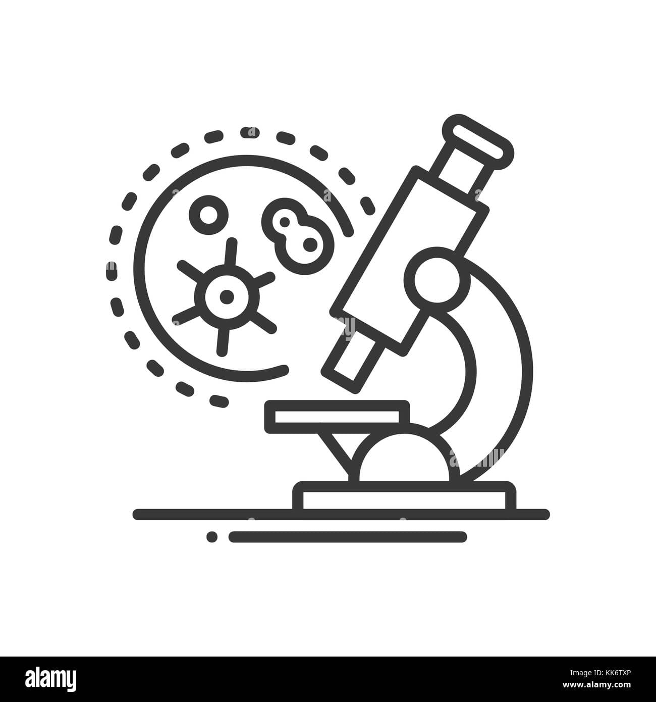 medical laboratory line design single isolated icon KK6TXP